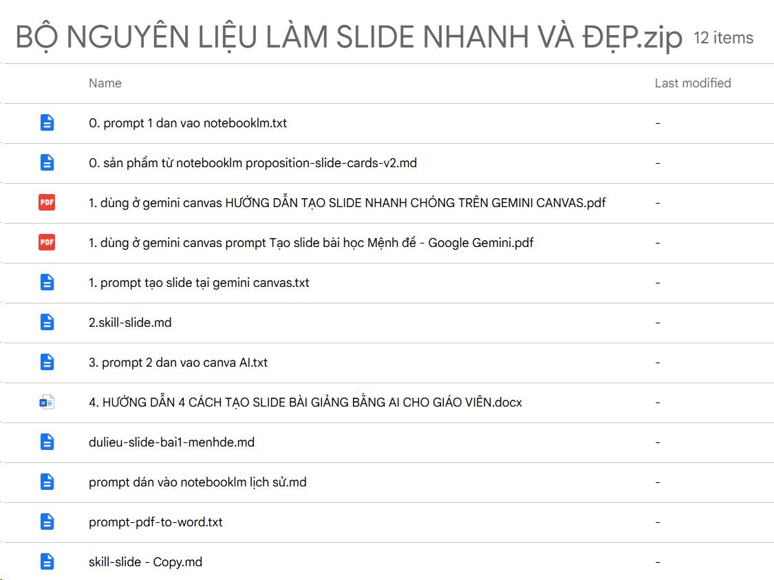 Ảnh minh họa một mẫu slide bài giảng trong bộ tài liệu